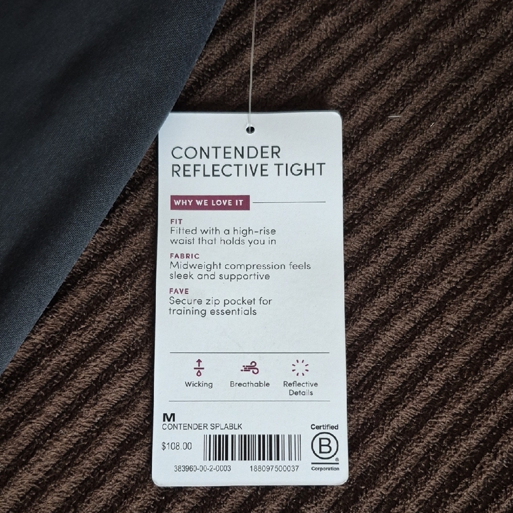 Athleta Black Sparkle Gradient Leggings - Picture 2 of 7